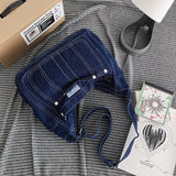 Aesthetic Denim Large Canvas Crossbody Bag-Outfit
