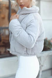 Stand Collar Puffer Coat 1028-0-Outfit
