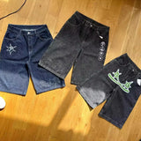 Shorts Men's Spring / Summer 2024 Trendy Denim Trousers Loose Casual Trousers-Outfit