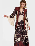 Fongt Women's Dress Middle East Dress Muslim National Windcoat