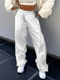Pintuck Detail Straight Leg Pants-Outfit
