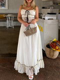 Cami Tie Up Top And Maxi Skirt Set-Outfit