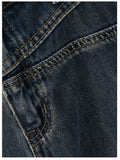 faded baggy boyfriend jeans with grosgrain