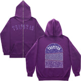 Fongt Plus Velvet Men's And Women's High Street Hoodie Trapstar Zippered Open Shirt Jacket Autumn And Winter