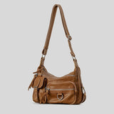 Vintage Motorcycle Pu Leather Crossbody Bag-Outfit