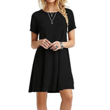 O-Neck Loose Solid Up