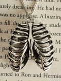 Vintage Skeleton Pendant Necklace-Outfit