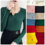 Women's Autumn And Winter Knitted Sweater With 2023 New High-End V Tie Bottom Slim White Long-Sleeved Blouse-Outfit