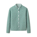 Fongt Women's Clothing In The Autumn Of 2025 New Street Fashion Wears Printed Cotton Jackets On Both Sides
