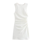 Fongt Autumn Fashion Single Three-Color Knitted Folding Dress Women's Dress B88772