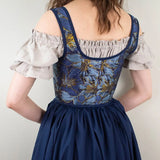 Fongt Spring And Summer New French Retro Wrapped Court Corset Front Strap U Tie Leaf Printed Vest Female Wear