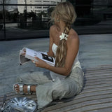 Side Slit Tube Top-Outfit