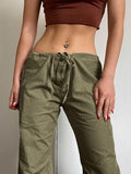 Straight Leg Pocket Cargo Pants-Outfit