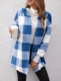 Fongt New Coat Loose Lattice Knitted Cardigan Fashion Sweater