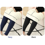 Winter Warm Pants Women 2 Pcs Velvet Thick Legging High Waist Push Up Elastic Sports Pants Warmth Lamb Wool