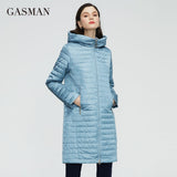 2022 new Women's spring jacket long thin cotton zipper hooded fashion parka coat women lightweight autumn jackets
