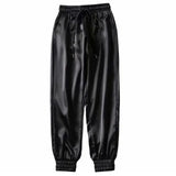 Black Vertical Striped High Waist Pocket Wide Leg Bell