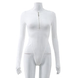 Explosion Women's Long-Sleeved Sleeves-In-Joining Zip-Up Hottie Top