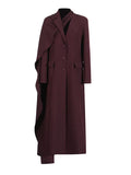 Fongt The Autumn Of 2025, The New Design-Sensitive Scarf Shawl Slimmed-Up Women's Wind Coat