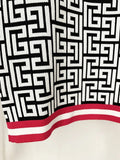 QUALITY Newest 2023 Designer Fashion Women's Long Sleeve Geometric Monogram Knit