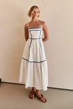Fongt Years Fresh And Sweet Word Skirt Long Small Sling Dress-88196-Outfit