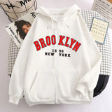Fongt New Zipper Hoodie Los Angeles California Coat Top