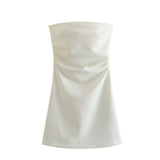 New Sexy Wrinkle Slimming Dress With Short Breasts In Spring-Outfit