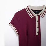 Fongt Women's Clothing 2025 Autumn Dress New Women's College Style Style Temperament Short Sleeve