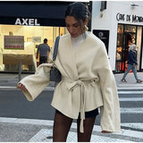 Fongt Women's Explosive V-Neck Long-Sleeved Jacket Loose Version