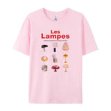 Lamp Print Graphic Tee-Outfit