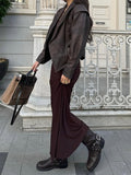 Photo-Fashion Lapel Tie Long Sleeve Jacket For Fall Winter 2024-Outfit