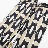 2024 New Women's Dress Printed Lapel Shirt High-Waisted Straight Casual Pants 2735146 2756147-Outfit