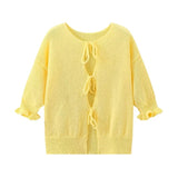 Fongt Women's Explosive Flower Long-Sleeved Knitted Cardigan Sweater