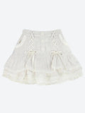 Ruffled Layered Lace Mini