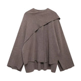 Fongt Short-Sleeved Scarf Short Knitted Coat ZA Fashion Temperament Autumn And Winter Women's New