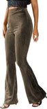 New Women's Fashion Sexy Solid Color High Waist Gold Velvet Pit-Outfit