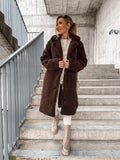Fongt Autumn And Winter Women's Explosive Hairy Long-Sleeved Collar Women's Plush Tops Long