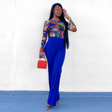 Fashion Slim High Waist Personality Flared