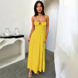 Fongt Sling Strip A Swing Holiday Style Dress 2024 New Temperament Strap To The Waist