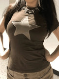 Vintage Patch Star Short Sleeve Tee-Outfit