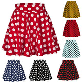 Fongt Summer Hot Wave Dot Mini Skirt Red Skirt-Outfit