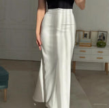 Fongt Dress Half-Dress Fishtail Skirt 2025 Summer Fishtail Skirt Half-Dress Skirt Temperament