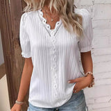 Fongt Summer New Holiday Fashion Hollow Short-Sleeved Women's