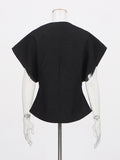 Fongt Sexy Deep V Vest Blouse 2025 Autumn New Temperament Slimming Nail Drill Senior Sense Coat Woman