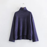 winter 2020 women oversized thick warm sweater knitted pullover sweater turtleneck high quality jumper