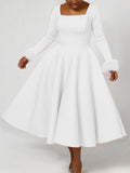 Fongt Party Dress Winter Temperament Elegant Hairy Decorative Dress African Dress