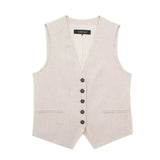 Fongt Women's Summer New Design Feeling Horse Vest Shorts Set