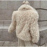 Faux Fur Fringe Coat-Outfit