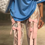 Transparent Lace Flare