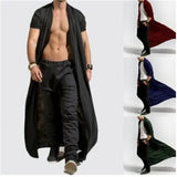 Fongt And Autumn Thin Men's Mature Long Slim Long Style Long Wind Jacket Casual Fashion Solid Color Men's